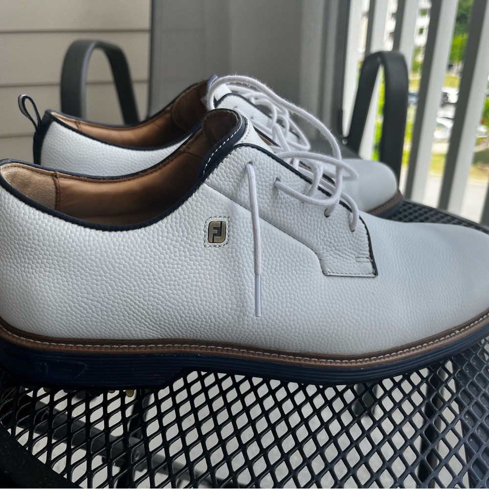 FootJoy Men's White Leather Shoes